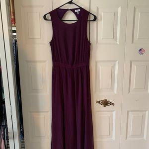 Purple Keyhole  Dress